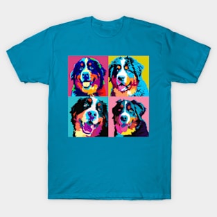 Bernese Mountain Dog Pop Art - Dog Lover Gifts T-Shirt